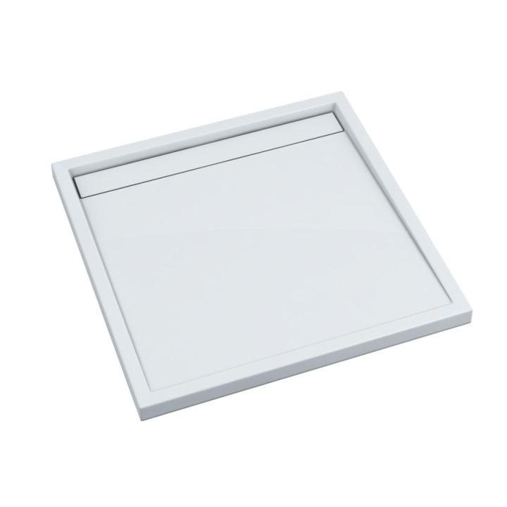 Schedline Brodzik kompozytowy Stabilsound Plus® Estra 90x90x4,5 cm, kwadratowy, Gwarancja 15 lat